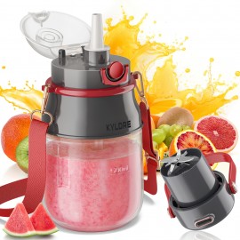Liquidificador Portátil, Liquidificador Pessoal para Shakes e Smoothies com Copo de 27oz, Tampa e Alça de Ombro, Recarregável por USB, Peças Seguras para Lava-Louças, Suco Prasky para Ginásio/Viagem/Cozinha, Presentes de Ação de Graças, Presente
