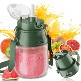 Liquidificador Portátil, Liquidificador Pessoal para Shakes e Smoothies com Copo de 27oz, Tampa e Alça de Ombro, Recarregável por USB, Peças Seguras para Lava-Louças, Suco Prasky para Ginásio/Viagem/Cozinha, Presentes de Ação de Graças, Presente
